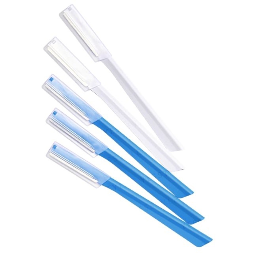 Shiseido Stainless Steel Facial Point Razor - 5 pcs (2 packs)